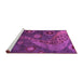 Sideview of Machine Washable Oriental Purple Modern Area Rugs, wshabs4262pur