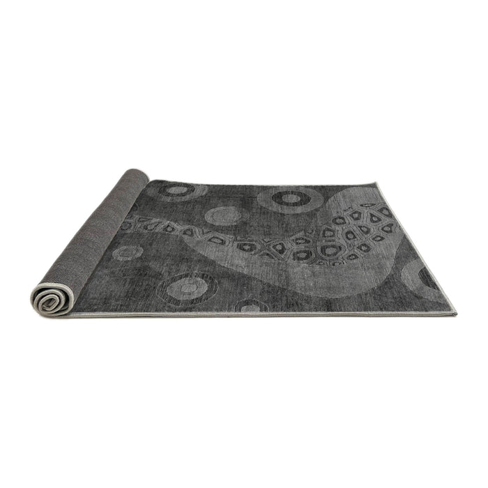 Sideview of Oriental Gray Modern Rug, abs4262gry