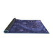 Sideview of Oriental Blue Modern Rug, abs4262blu