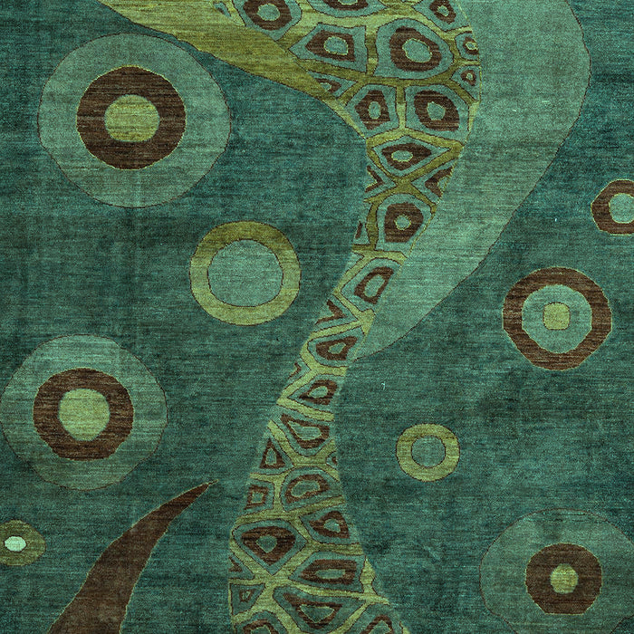 Oriental Turquoise Modern Rug, abs4262turq