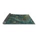 Sideview of Oriental Light Blue Modern Rug, abs4262lblu