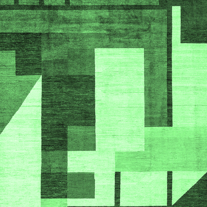 Oriental Emerald Green Modern Rug, abs4263emgrn