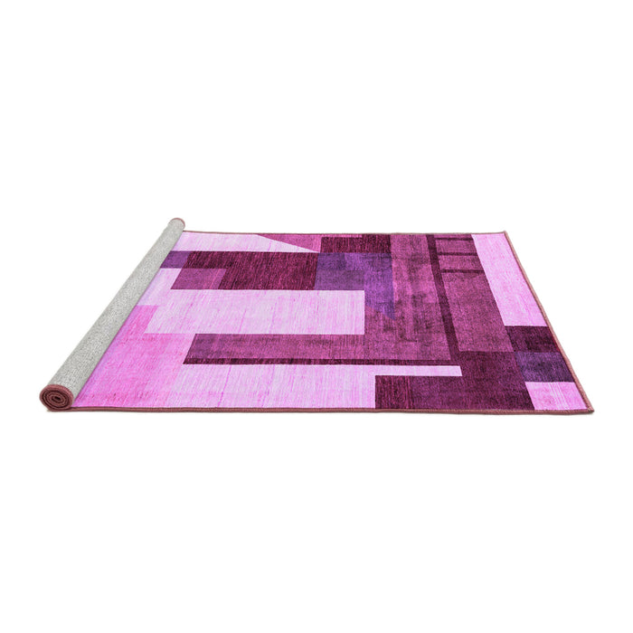 Sideview of Machine Washable Oriental Purple Modern Area Rugs, wshabs4263pur