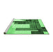 Sideview of Machine Washable Oriental Emerald Green Modern Area Rugs, wshabs4263emgrn