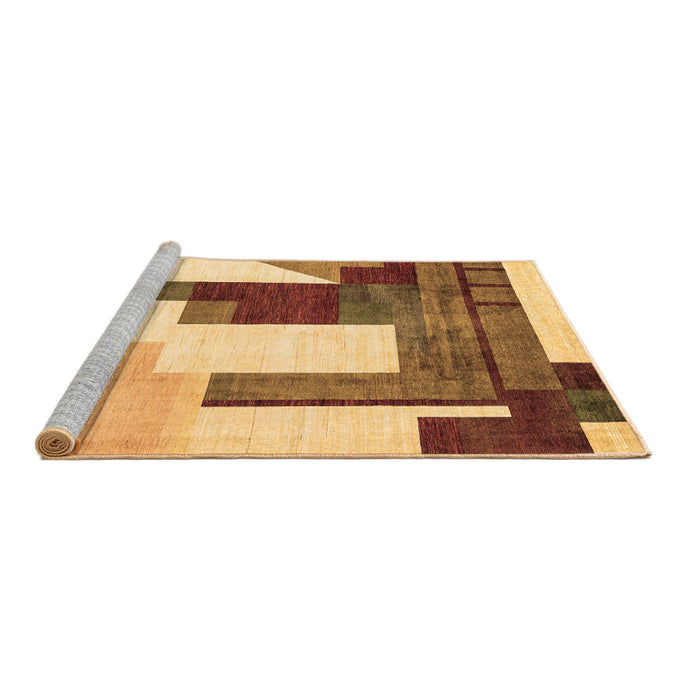 Sideview of Machine Washable Oriental Brown Modern Rug, wshabs4263brn