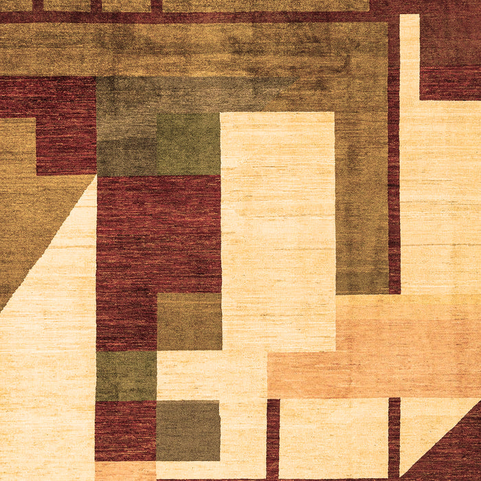 Machine Washable Oriental Brown Modern Rug, wshabs4263brn