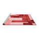 Modern Red Washable Rugs