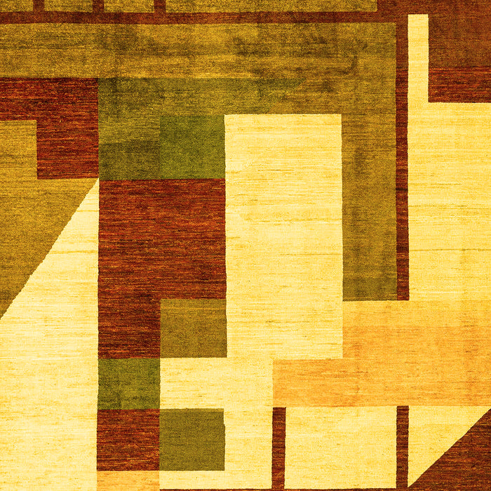 Oriental Yellow Modern Rug, abs4263yw