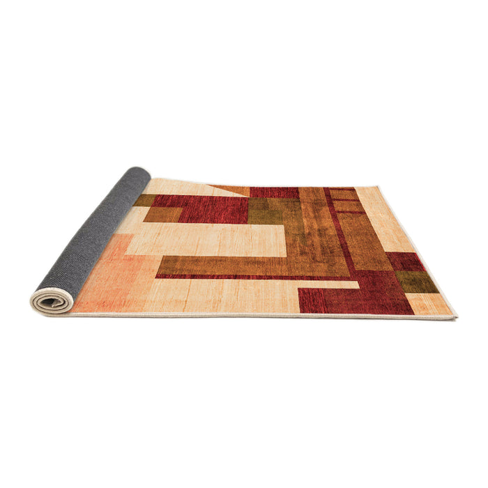 Sideview of Oriental Orange Modern Rug, abs4263org