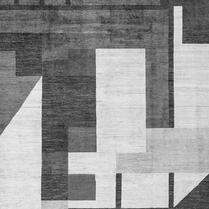 Machine Washable Oriental Gray Modern Rug, wshabs4263gry