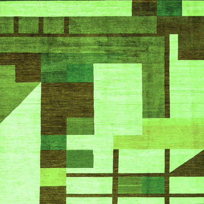 Square Oriental Green Modern Rug, abs4263grn