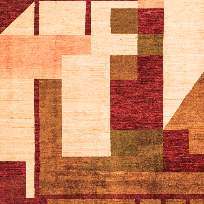 Oriental Orange Modern Rug, abs4263org