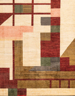 Abstract Yellow Oriental Rug, abs4263