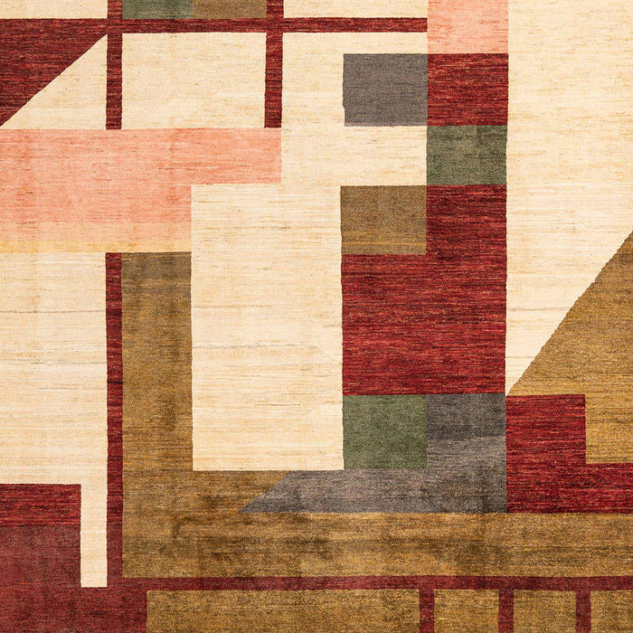 Abstract Yellow Oriental Rug, abs4263