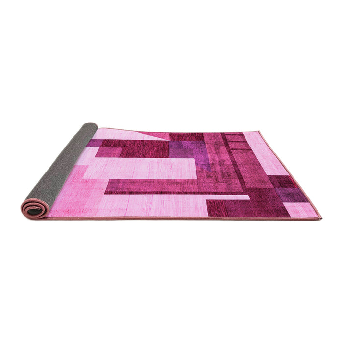 Sideview of Oriental Pink Modern Rug, abs4263pnk