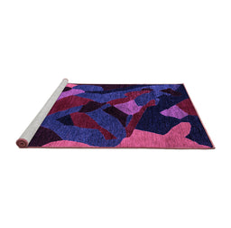 Sideview of Machine Washable Oriental Purple Modern Area Rugs, wshabs4264pur
