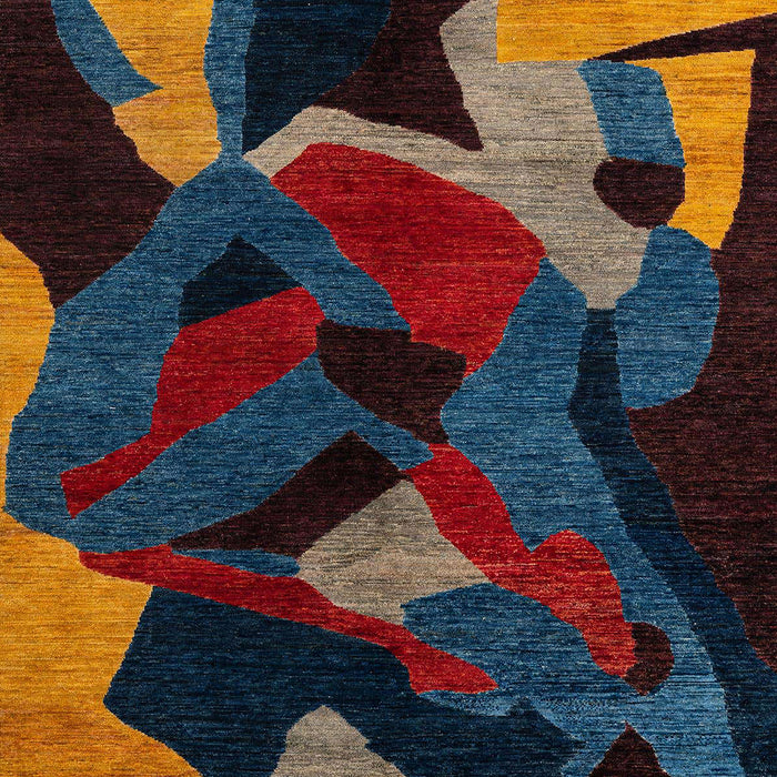 Machine Washable Abstract Sandstone Brown Rug, wshabs4264