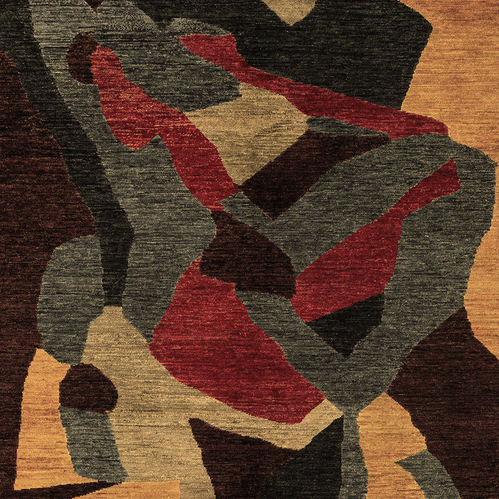 Oriental Brown Modern Rug, abs4264brn