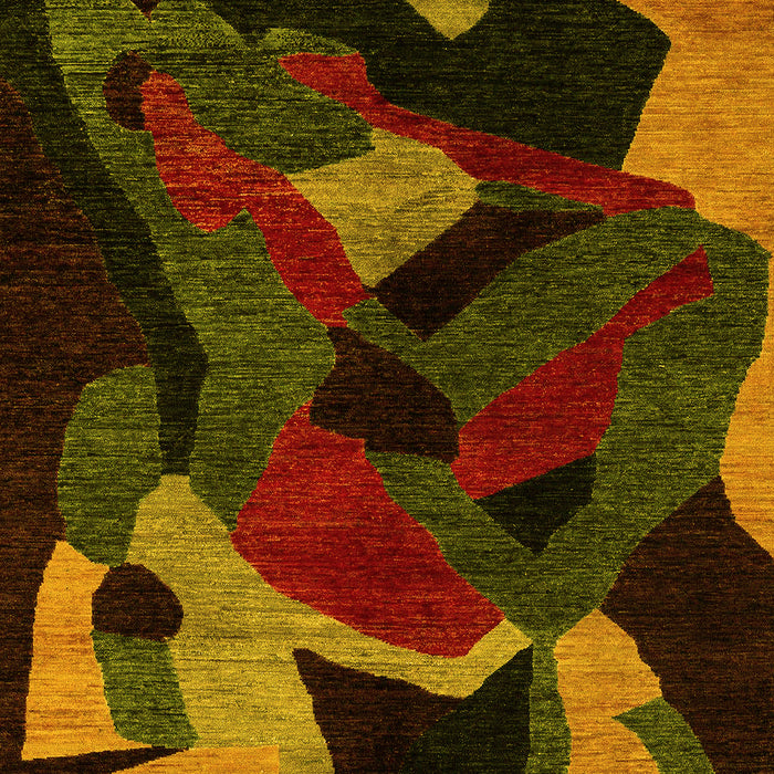 Oriental Yellow Modern Rug, abs4264yw