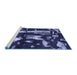 Sideview of Machine Washable Oriental Blue Modern Rug, wshabs4265blu