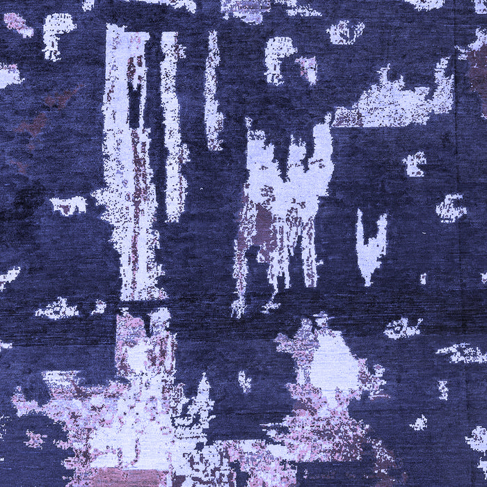 Machine Washable Oriental Blue Modern Rug, wshabs4265blu