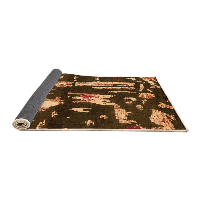 Sideview of Oriental Orange Modern Rug, abs4265org