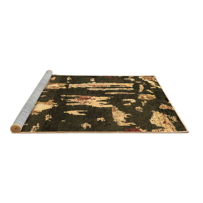 Sideview of Machine Washable Oriental Brown Modern Rug, wshabs4265brn
