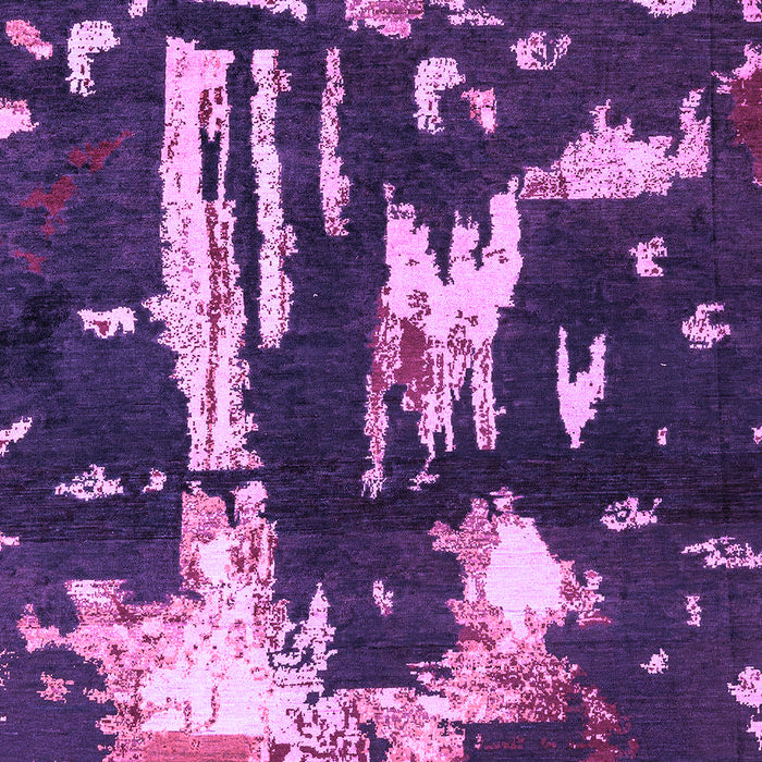 Machine Washable Oriental Purple Modern Area Rugs, wshabs4265pur