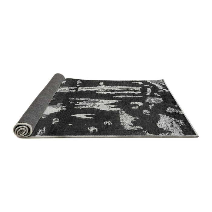 Sideview of Oriental Gray Modern Rug, abs4265gry