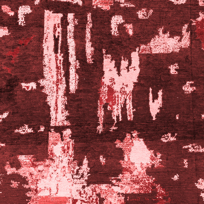 Machine Washable Oriental Red Modern Rug, wshabs4265red