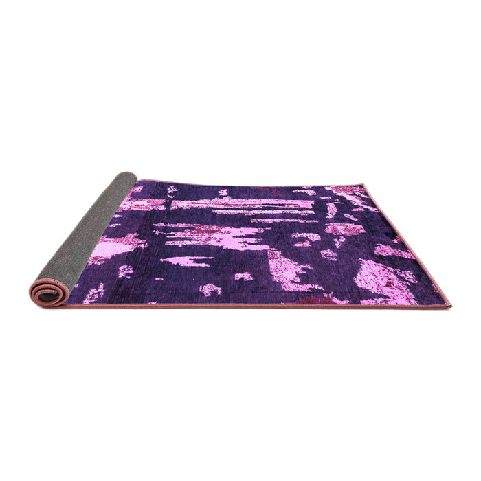 Sideview of Oriental Purple Modern Rug, abs4265pur