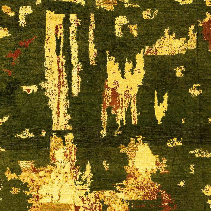 Oriental Yellow Modern Rug, abs4265yw