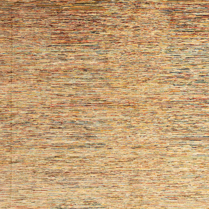 Square Abstract Chocolate Brown Oriental Rug, abs4266