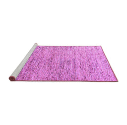 Sideview of Machine Washable Oriental Purple Modern Area Rugs, wshabs4266pur