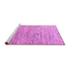 Sideview of Machine Washable Oriental Purple Modern Area Rugs, wshabs4266pur