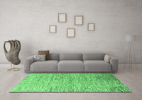 Machine Washable Oriental Emerald Green Modern Rug, wshabs4266emgrn