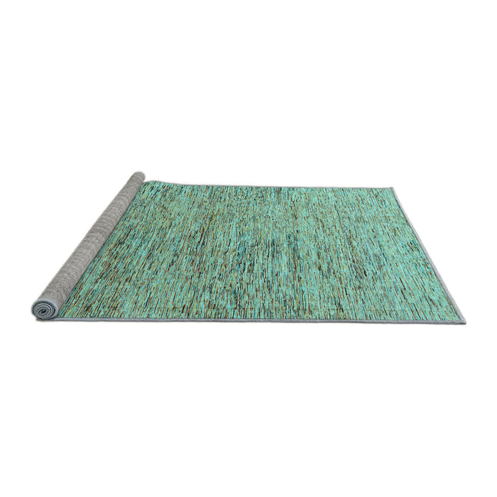 Sideview of Machine Washable Oriental Light Blue Modern Rug, wshabs4266lblu