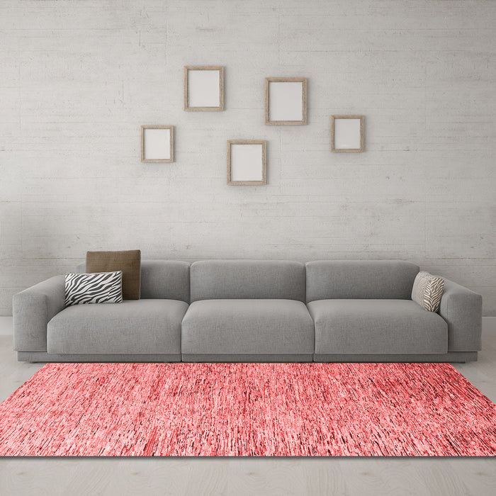 Modern Red Washable Rugs
