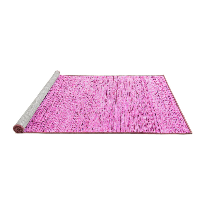Sideview of Machine Washable Oriental Pink Modern Rug, wshabs4267pnk