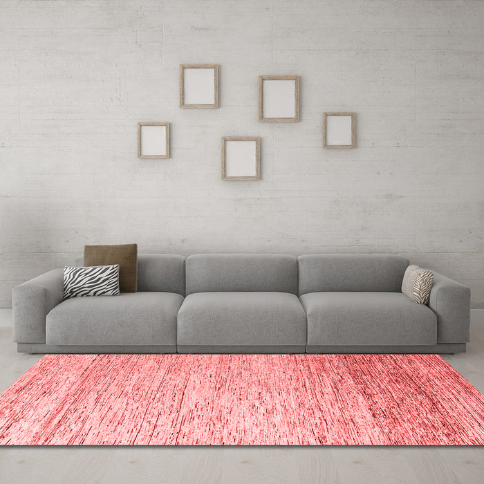 Modern Red Washable Rugs