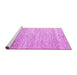 Sideview of Machine Washable Oriental Purple Modern Area Rugs, wshabs4267pur