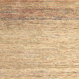 Square Abstract Brown Gold Oriental Rug, abs4267