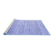 Sideview of Machine Washable Oriental Blue Modern Rug, wshabs4267blu