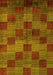Machine Washable Oriental Yellow Modern Rug, wshabs4268yw