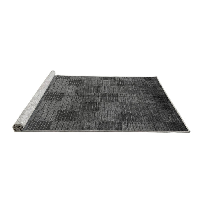Sideview of Machine Washable Oriental Gray Modern Rug, wshabs4268gry