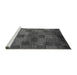 Sideview of Machine Washable Oriental Gray Modern Rug, wshabs4268gry
