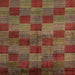 Square Abstract Brown Oriental Rug, abs4268