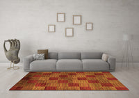 Machine Washable Oriental Orange Modern Rug, wshabs4268org