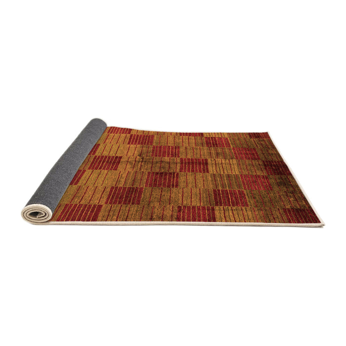 Sideview of Oriental Orange Modern Rug, abs4268org