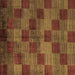 Square Machine Washable Oriental Brown Modern Rug, wshabs4268brn